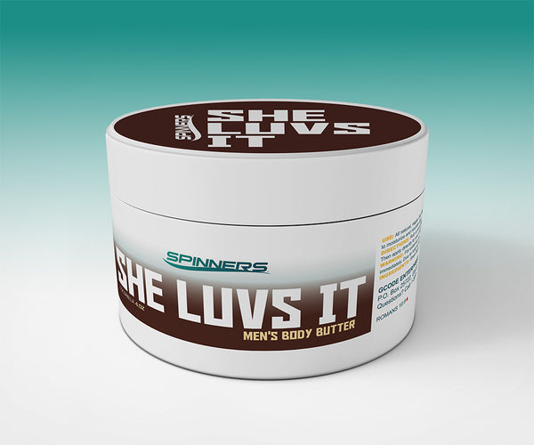 "She Luvs it" body butter for men 4 FL OZ